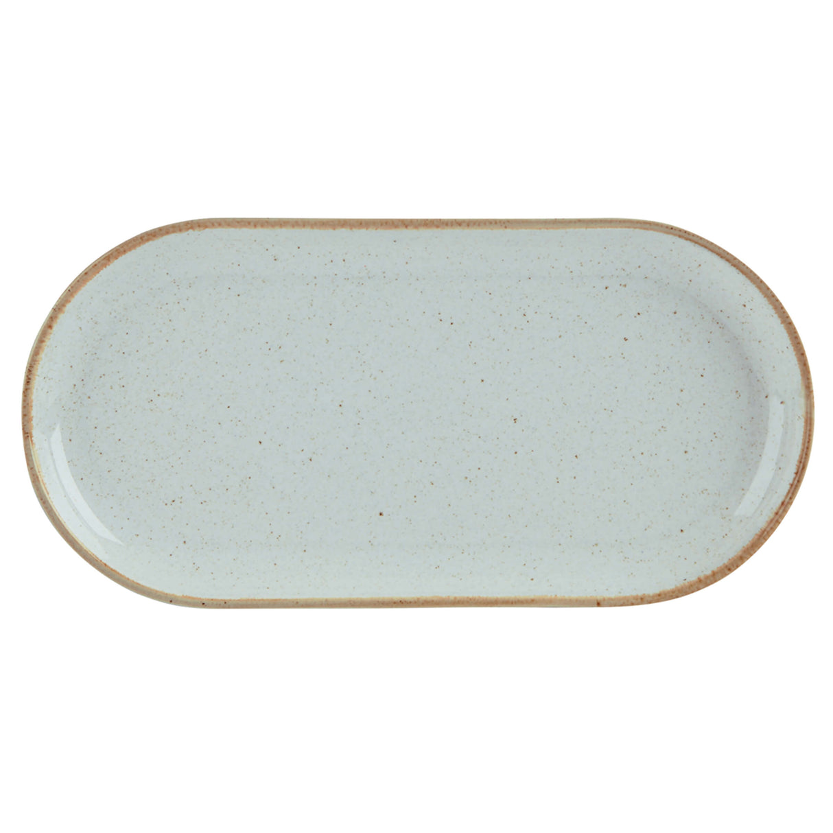 Stone Narrow Oval Plate 32x20cm/12.5x8"