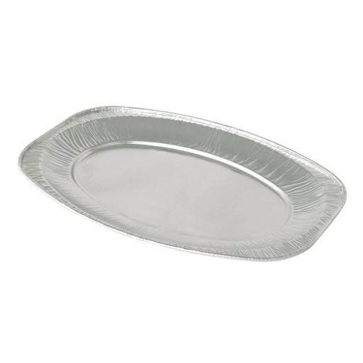 17" Foil Platters Oval 100pk