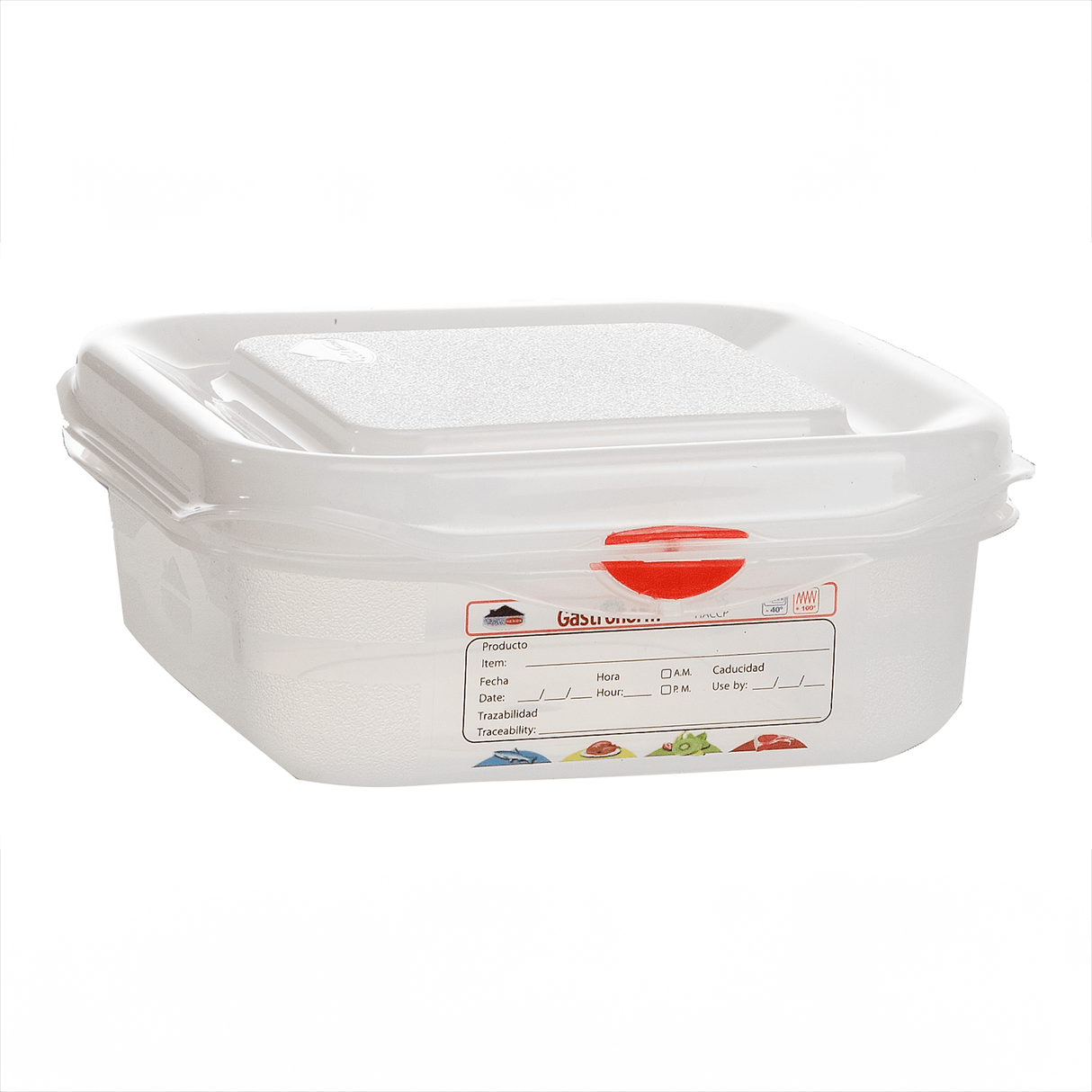 GN Storage Container 1/6 65mm Deep 1.1L- Pack 12
