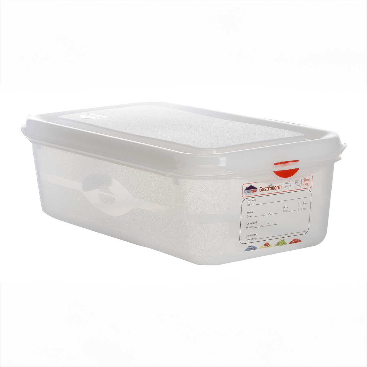 GN Storage Container 1/3 100mm Deep 4L- Pack 6