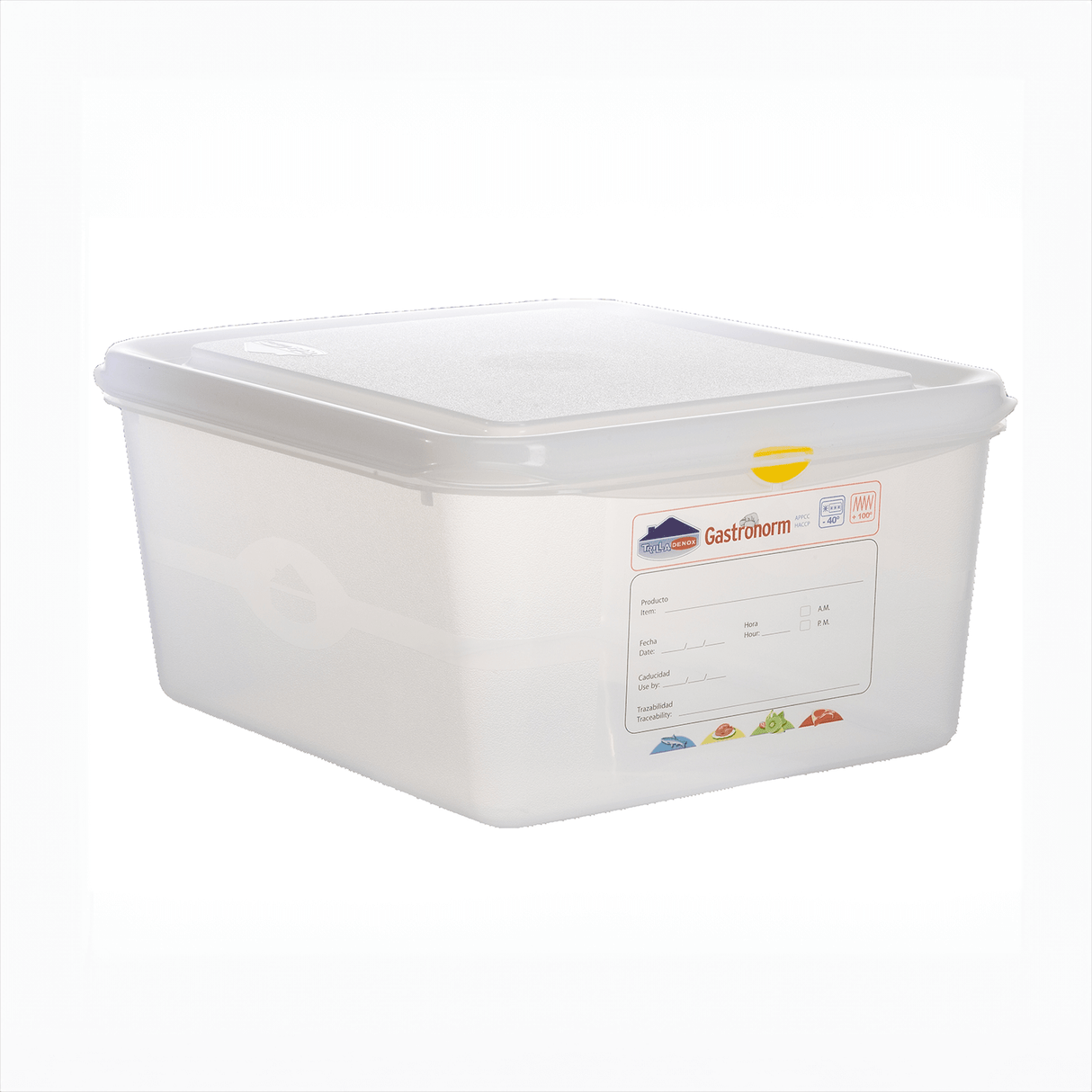 GN Storage Container 1/2 150mm Deep 10L- Pack 6
