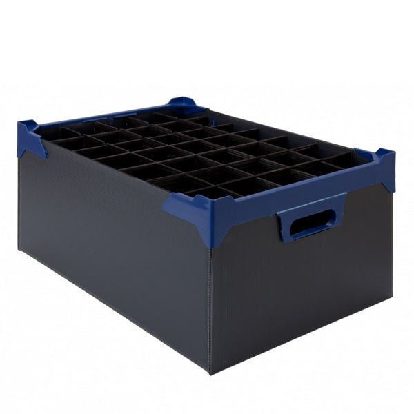 Glassware Box 500x345x200mm - Pk5 - c/w handles and inserts
