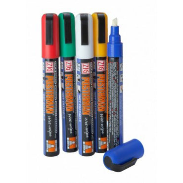 5mm Liquid Chalk Pen Pk 5 COLOUR