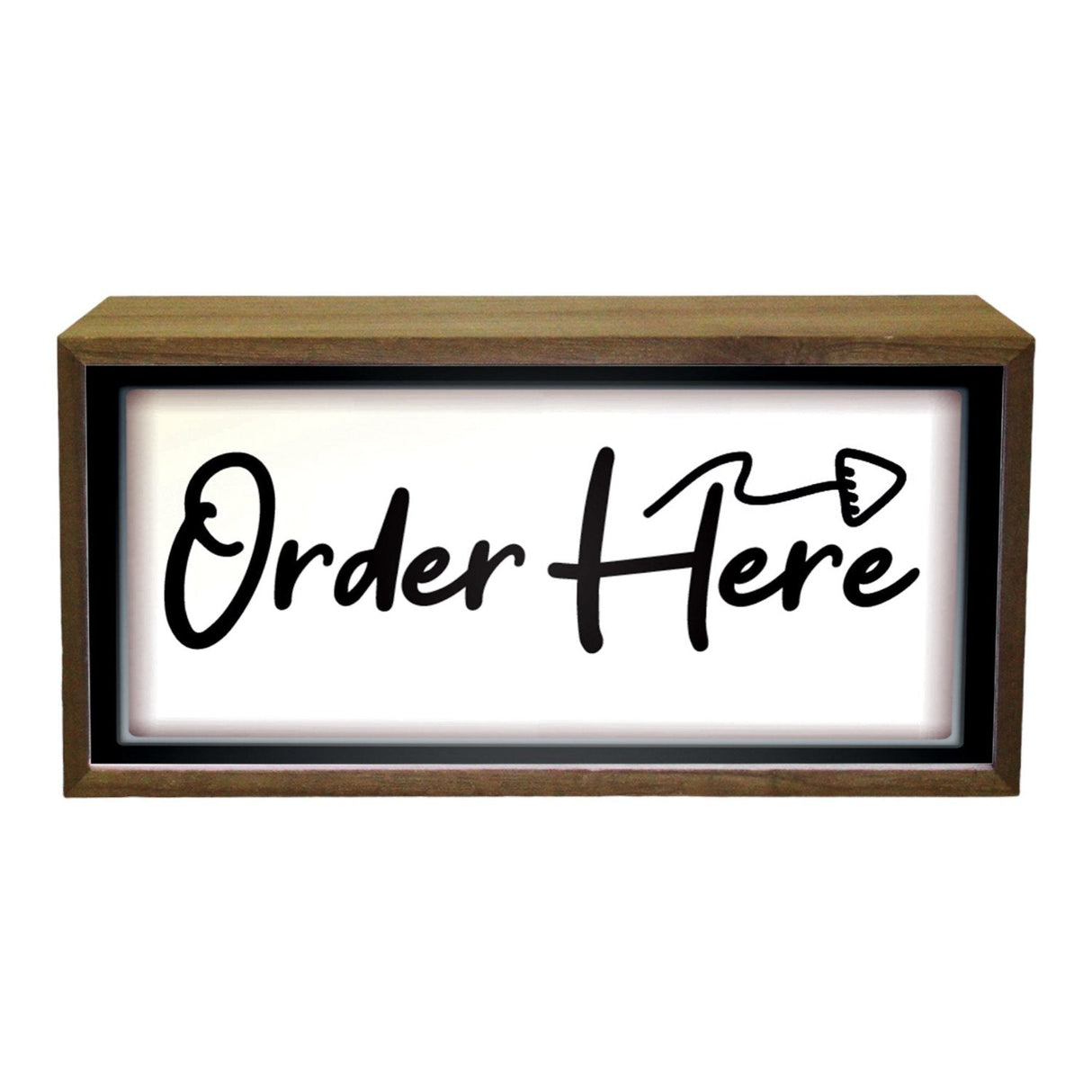 Light Box Order Here Sign