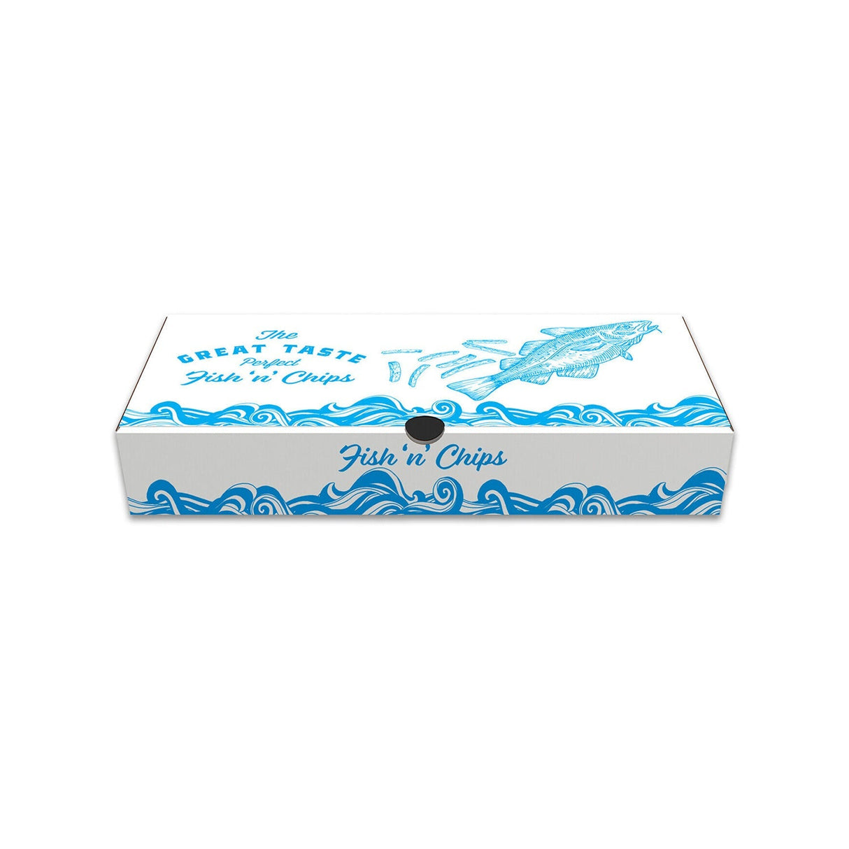 Fish and Chip Box - Large - Printed - 100PK