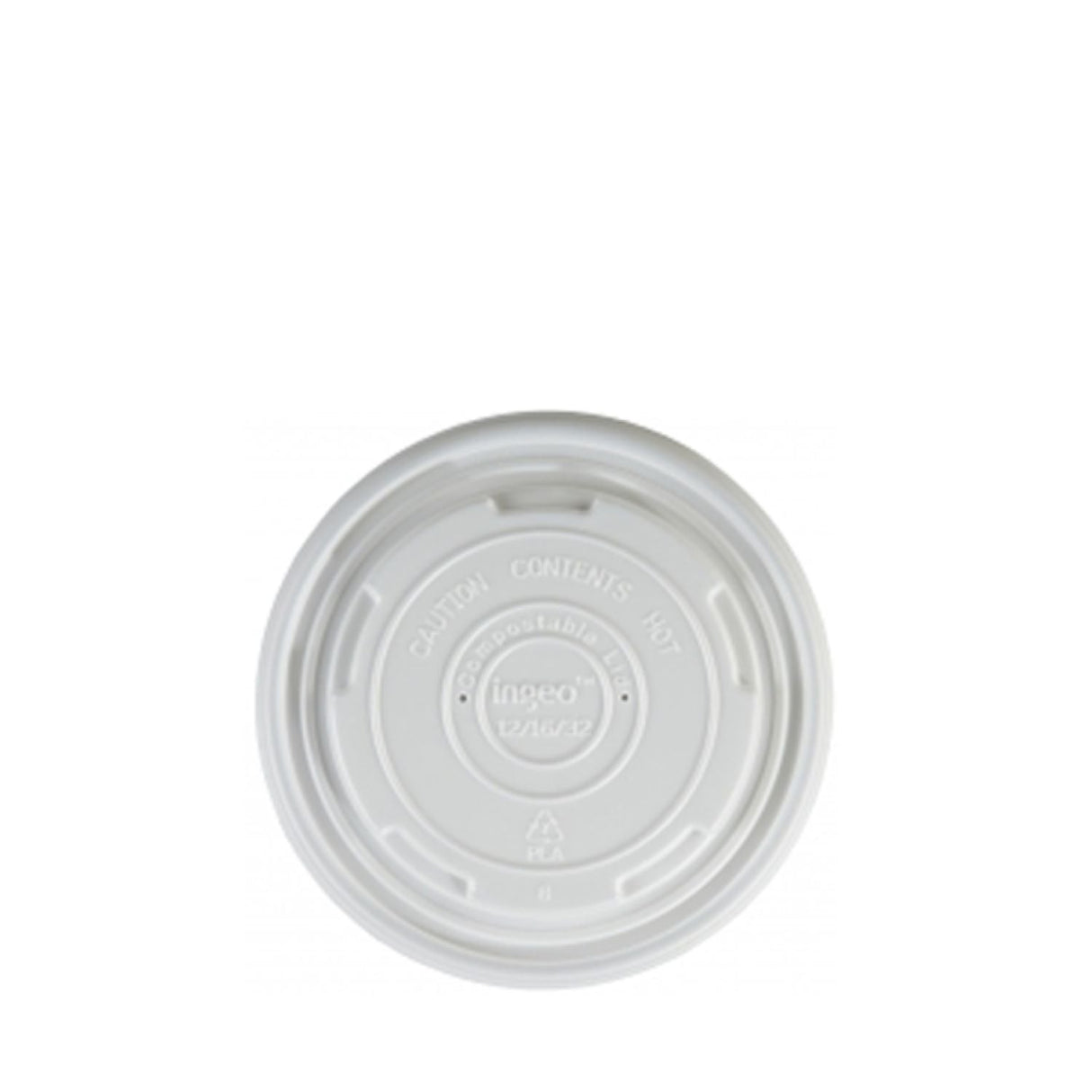Lid To Fit -White Compostable Soup Container 8oz - 1000 Pack