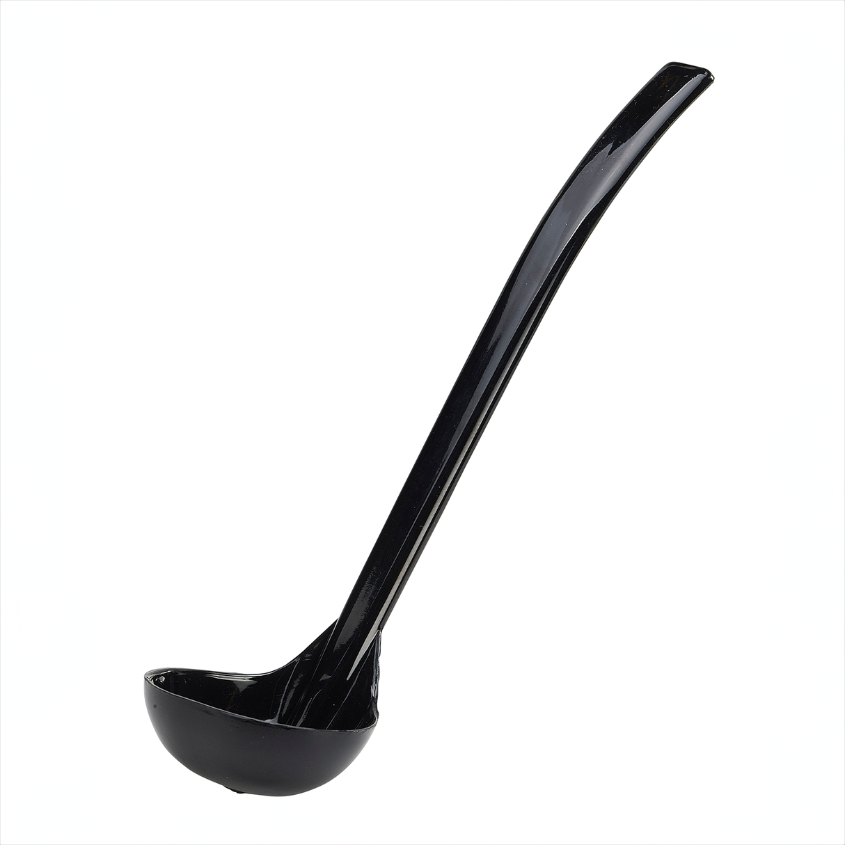 Ladle 9 1/2" 1oz Plain Black - Pack 1