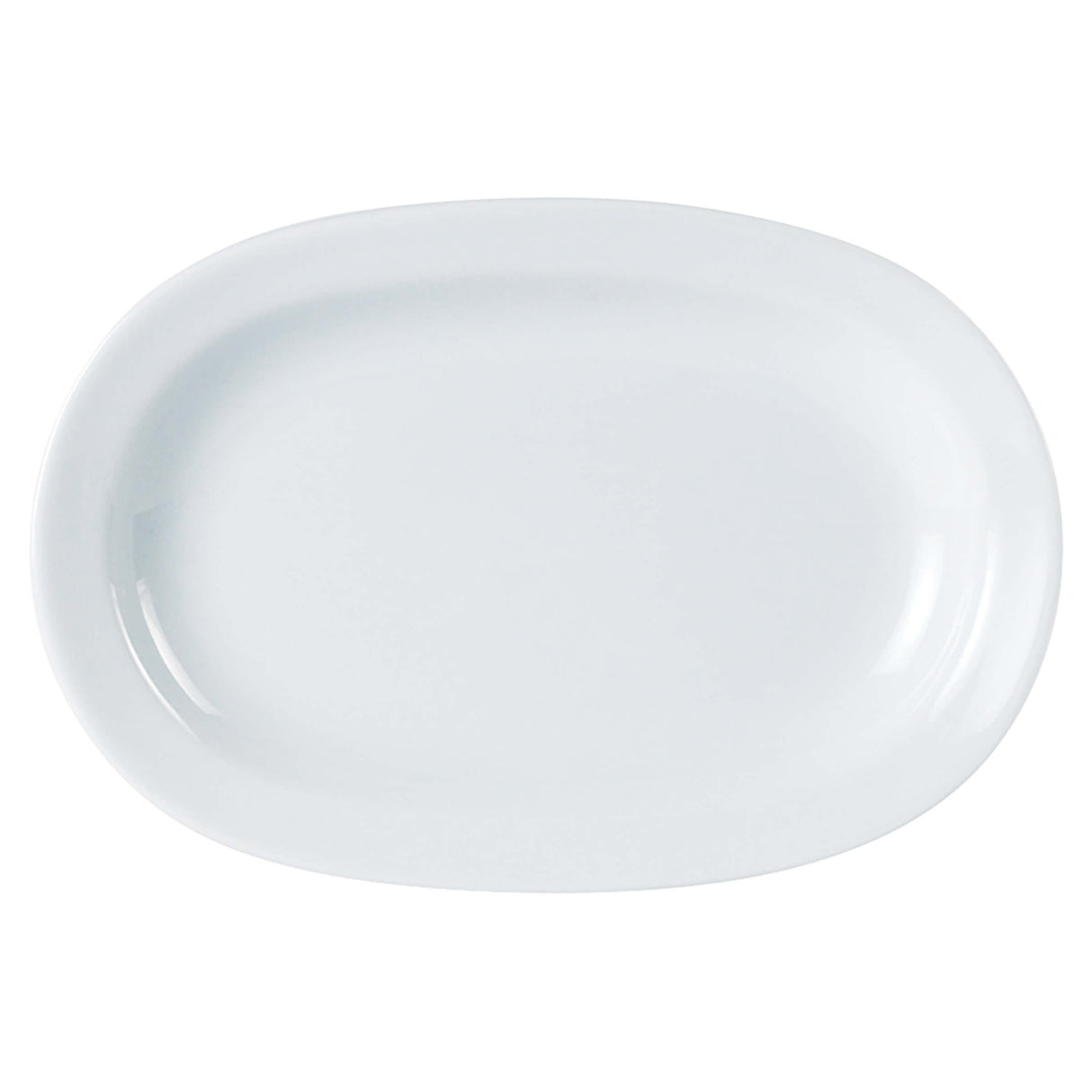 Rimmed Deep Oval Plate 25cm/10" - Pack 6