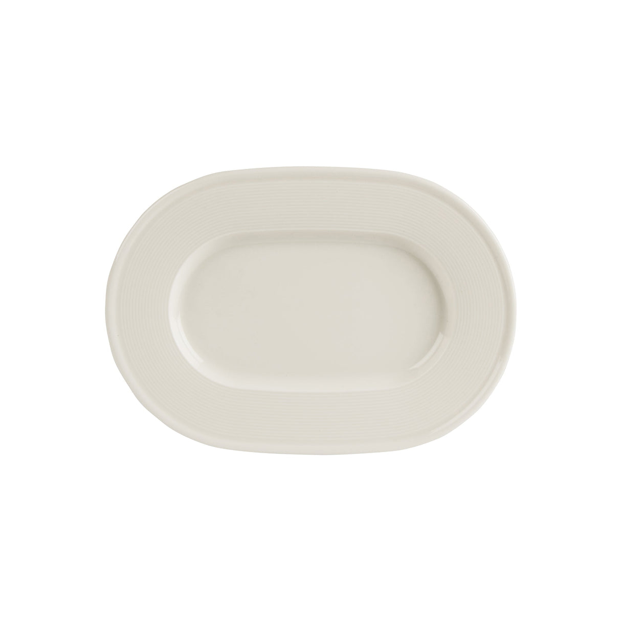 Line Oval Plate 25cm - Pack 6
