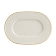 Line Gold Band Oval Plate 31cm