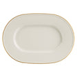 Line Gold Band Oval Plate 34cm