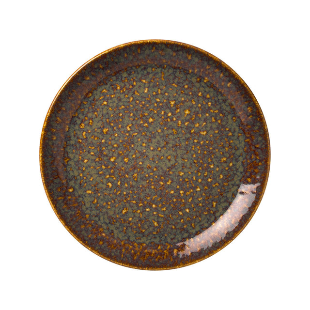 Vesuvius Amber Coupe Plate 15.25cm (6")