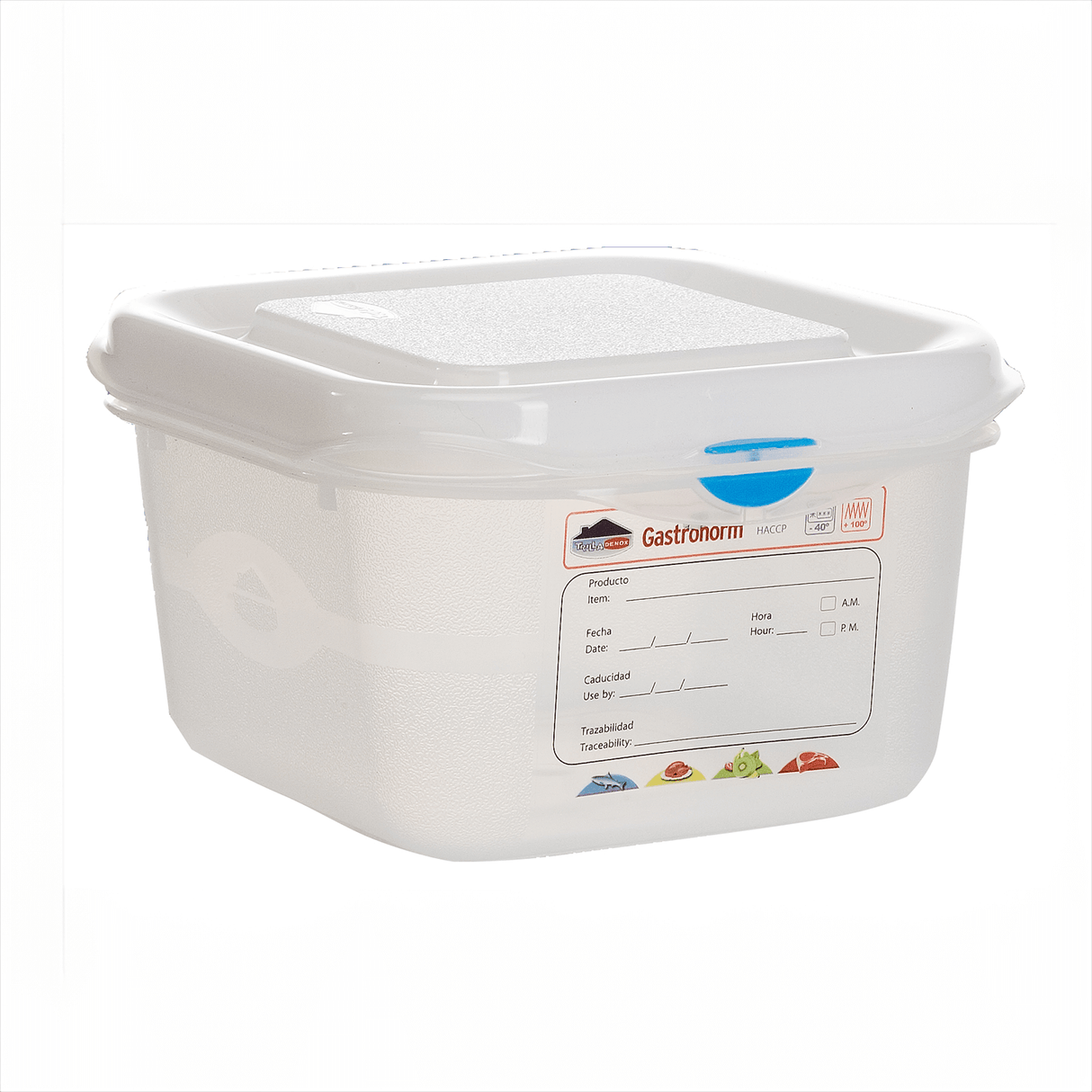 GN Storage Container 1/6 100mm Deep 1.7L- Pack 12