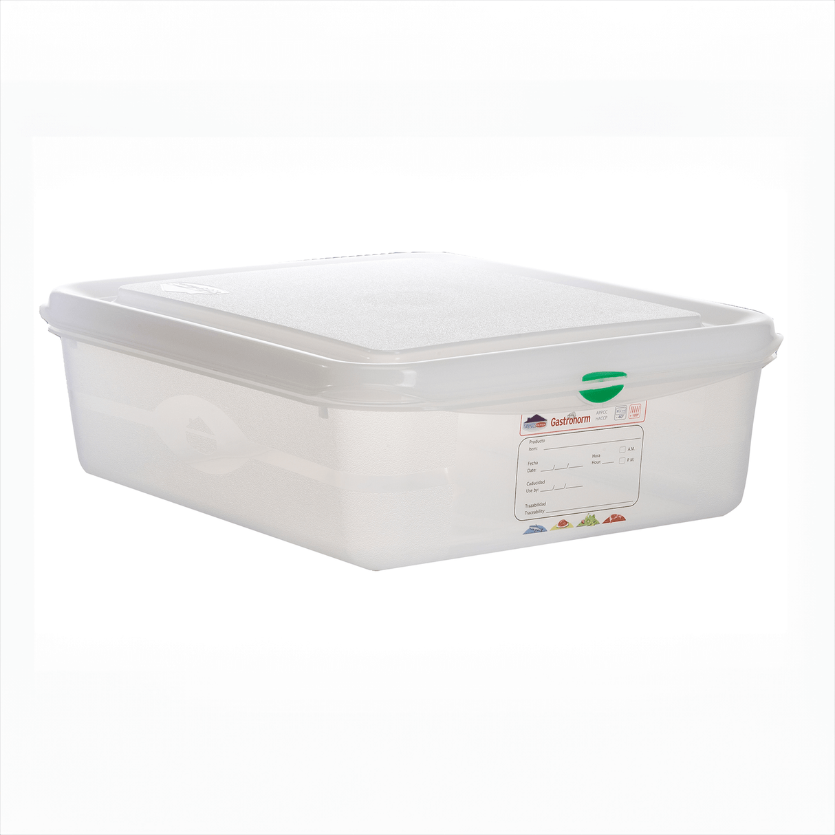 GN Storage Container 1/2 100mm Deep 6.5L- Pack 6