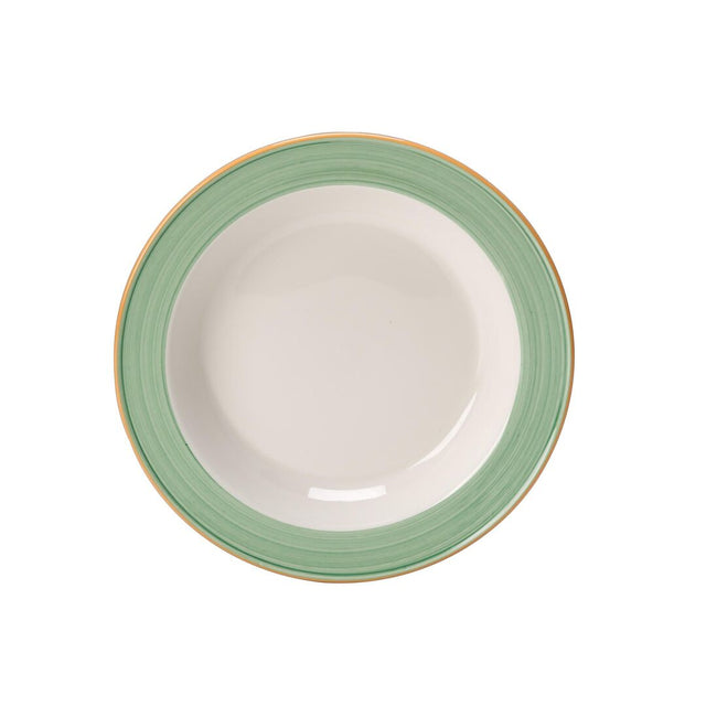 Rio Green Slimline Soup Plate 21.5cm 39.75cl (8 1/2" 14oz)
