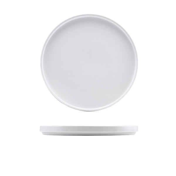 Genware Porcelain Low Presentation Plate 25cm/ 9.75"