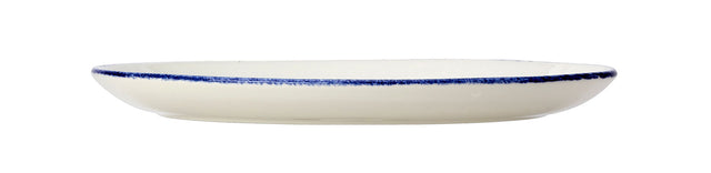 Blue Dapple Oval Coupe Plate 28cm (11")