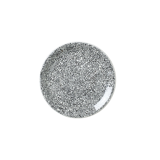 Ink Crackle Black Coupe Plate 15.25cm (6")