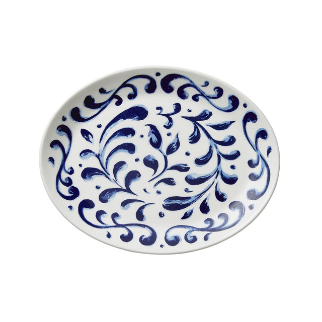 Messina Blue Oval Coupe Plate 25.5cm (10")