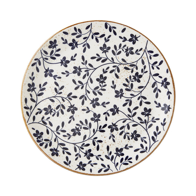 Flora Blue Coupe Plate 28cm (11")