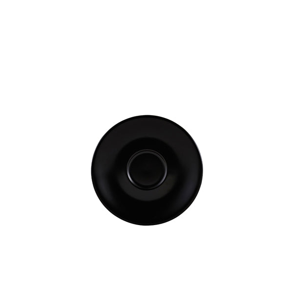 Genware Porcelain Matt Black Saucer 12cm/ 4.75"