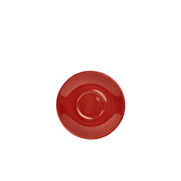 Genware Porcelain Red Saucer 12cm/ 4.75"