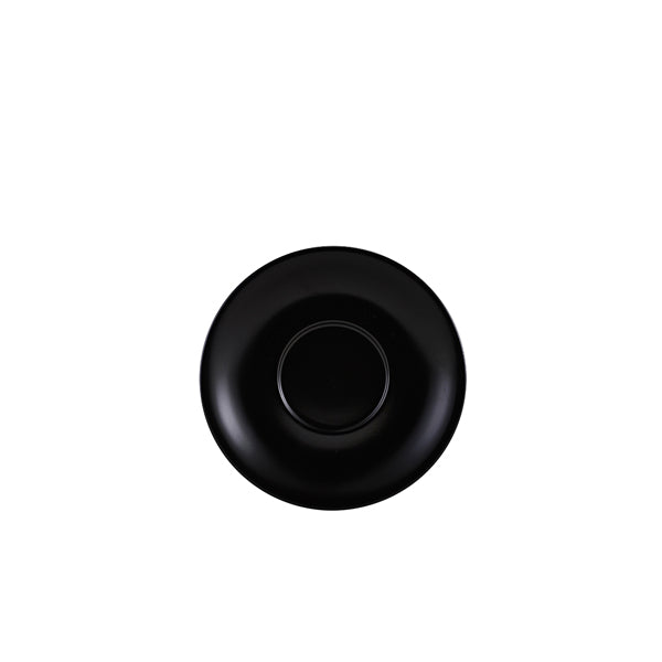 Genware Porcelain Matt Black Saucer 13.5cm/ 5.25"