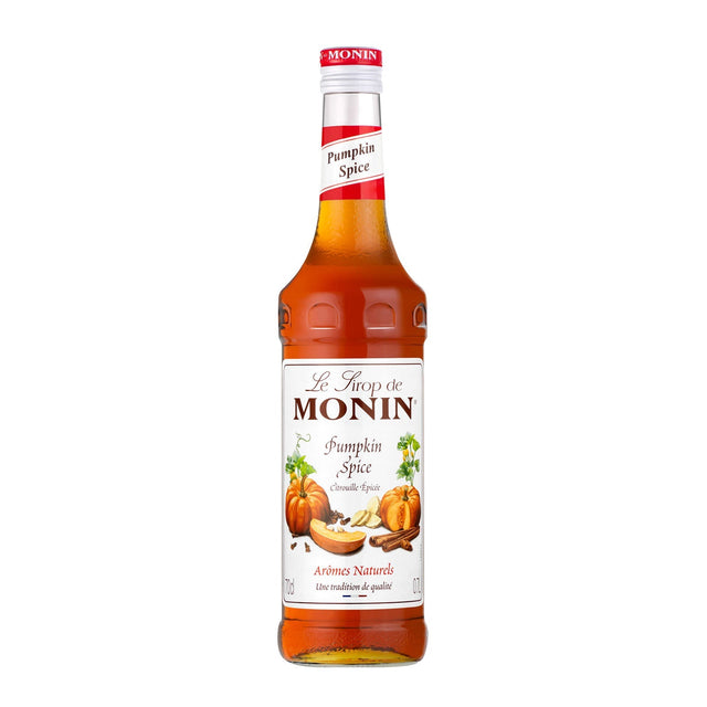 Monin Pumpkin Spice syrup 70cl label