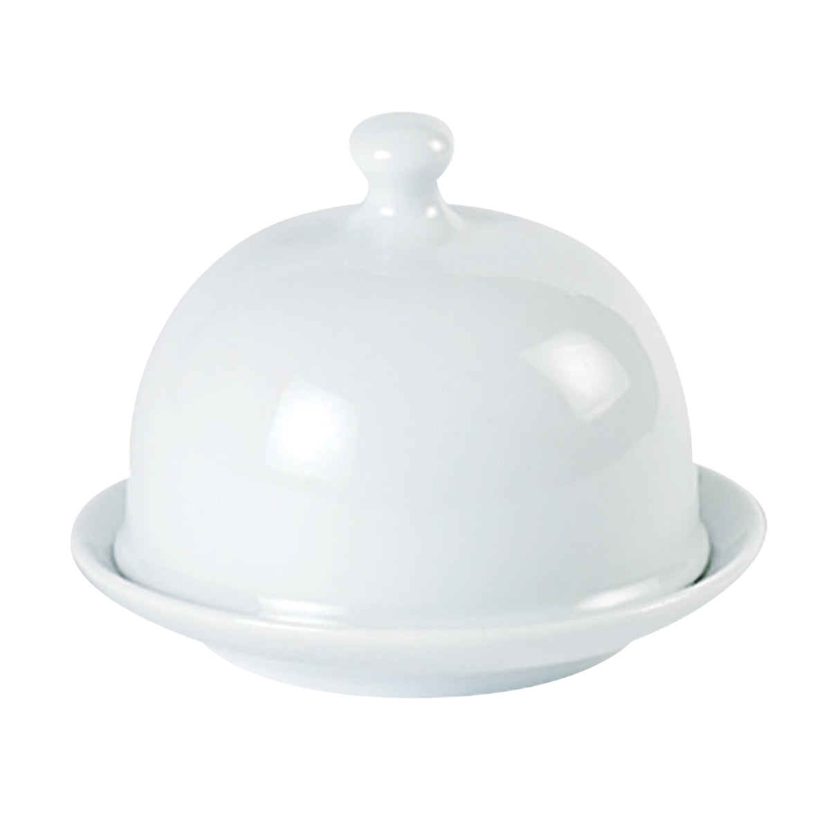 Round Covered Butter Dish 9x6.5cm/3.5"x2.5" - Pack 6