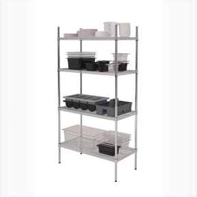 GenWare 4 Tier Wire Racking 183 x 45 x 183cm