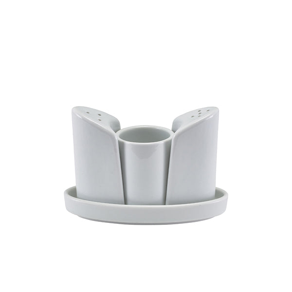 GenWare Porcelain 4 Piece Condiment Set