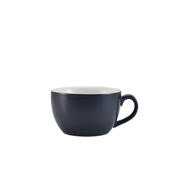 GenWare Porcelain Matt Blue Bowl Shaped Cup 25cl/ 8.75oz