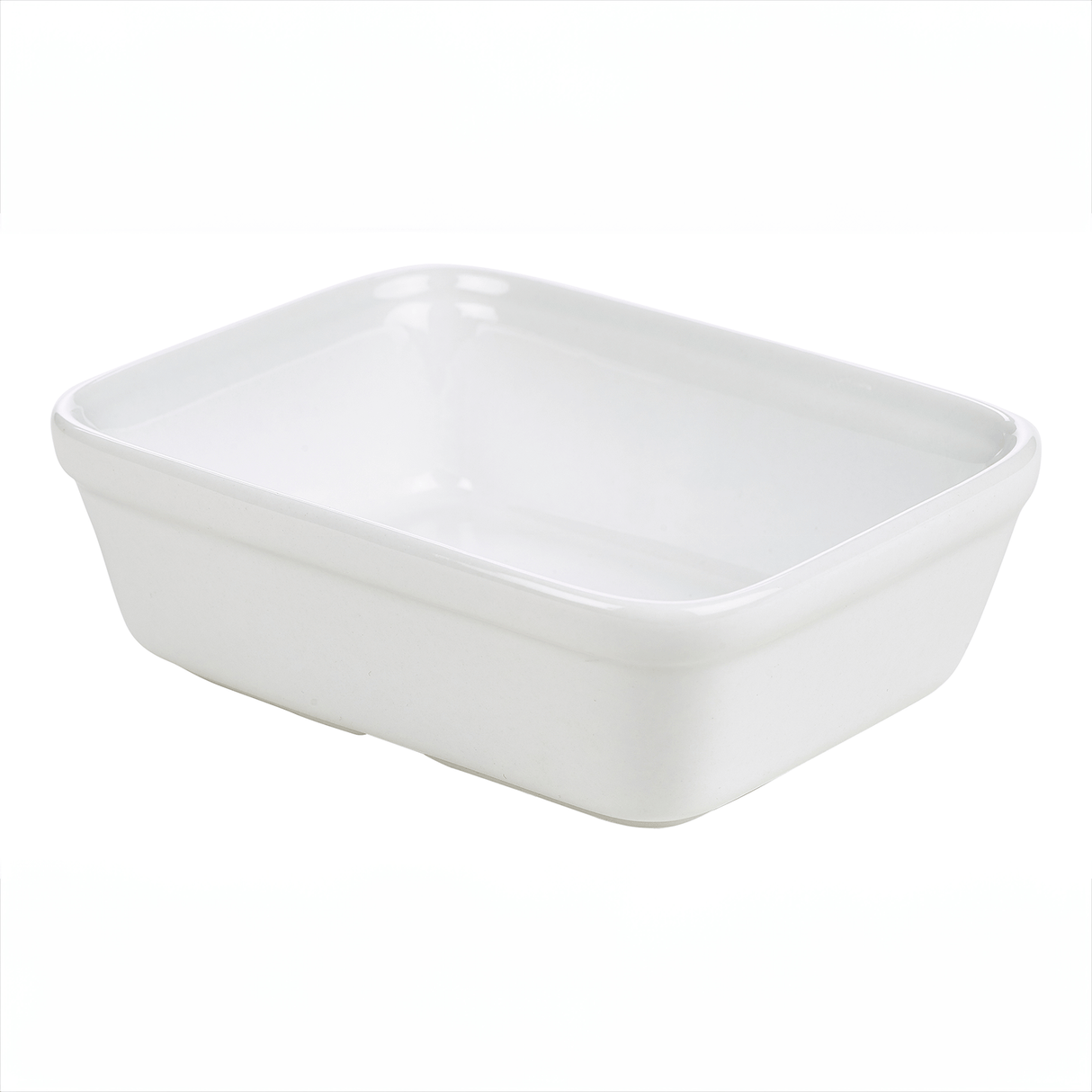 Genware Porcelain Rectangular Pie Dish 15.5x11.5cm/6 x 4.5"- Pack 12