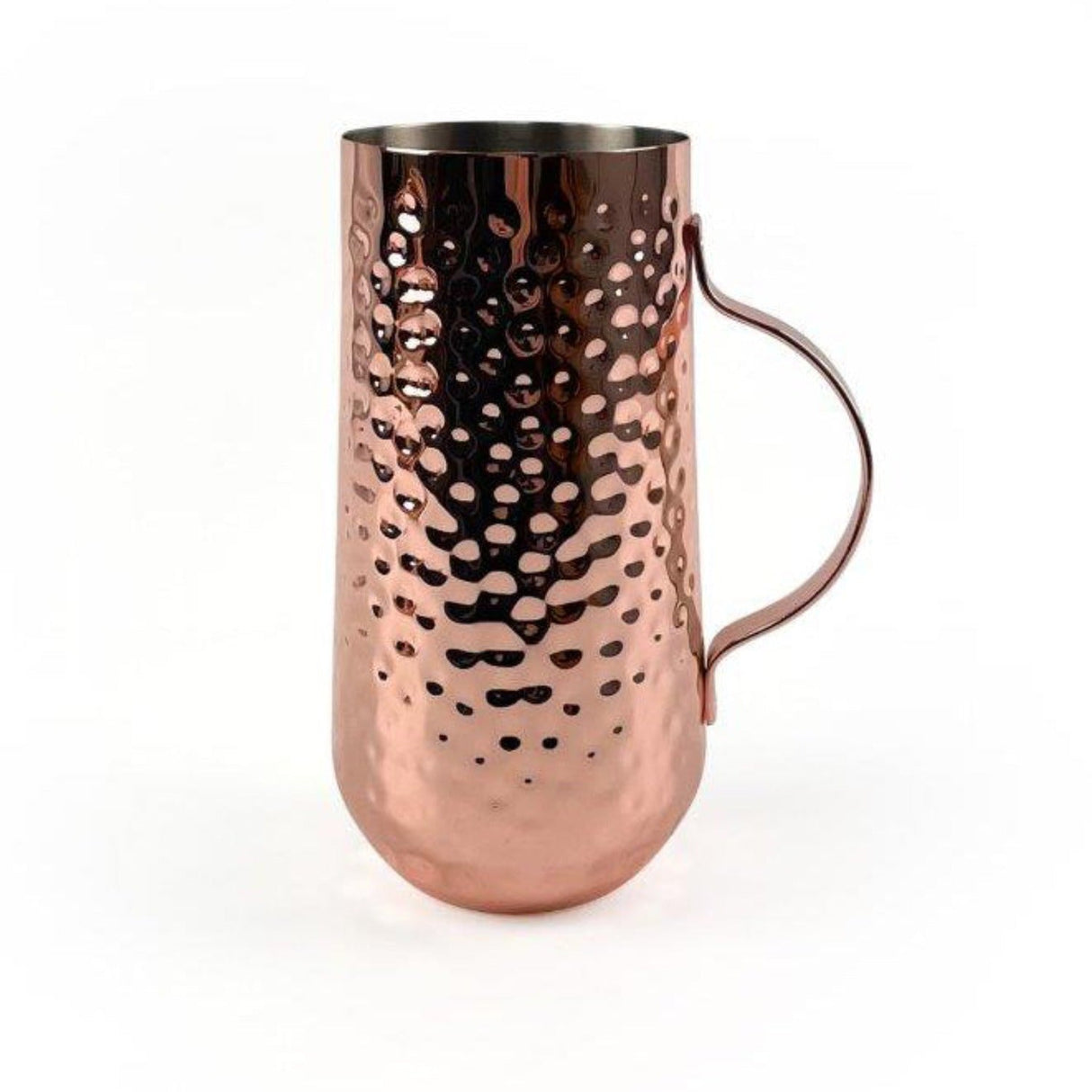Copper Plated Tall Hammered Mug - 450ml