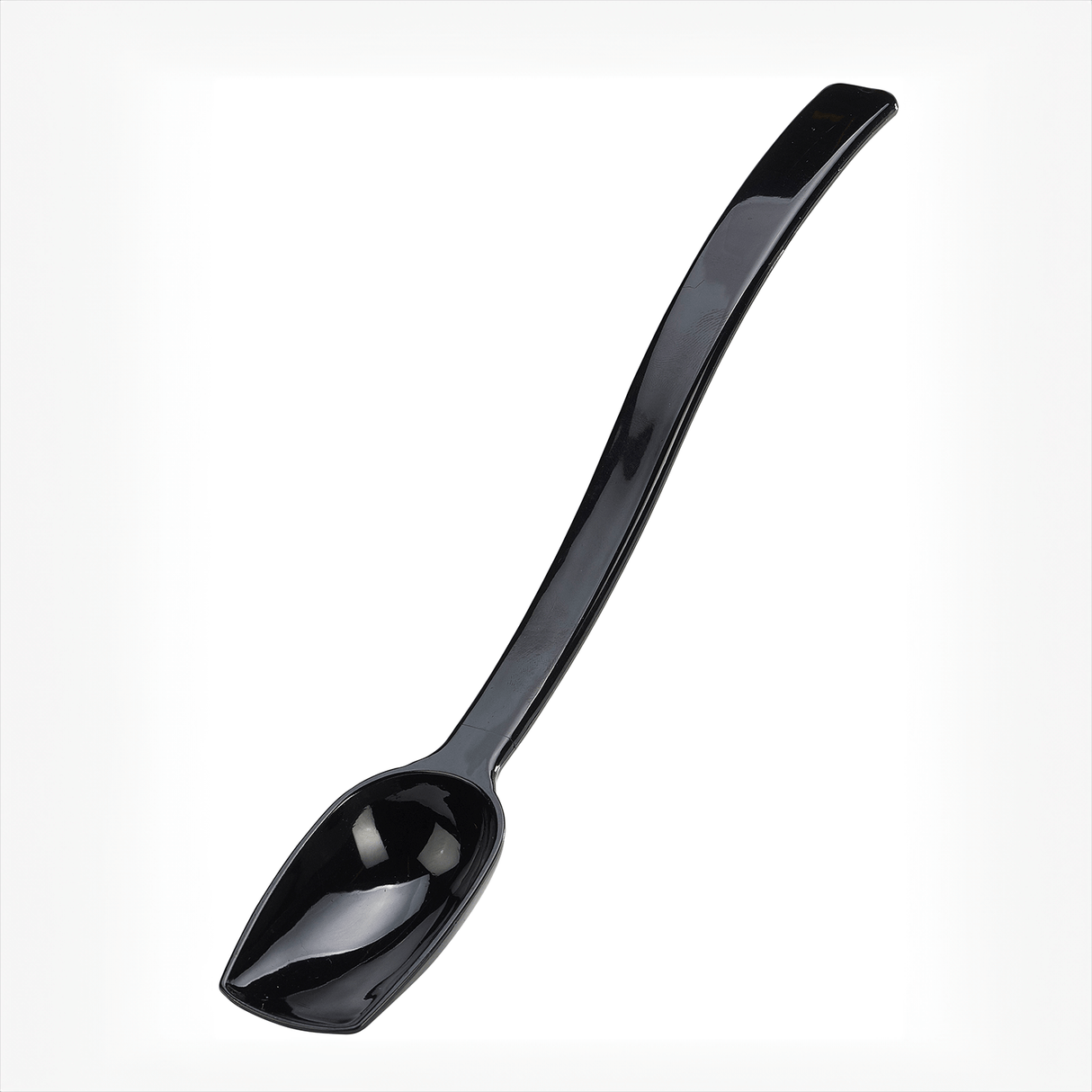 Salad Spoon Solid 1/2oz Black 8" Long - Pack 1