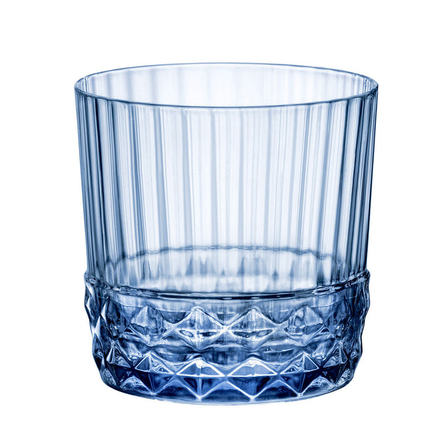 America 20s Sapphire Blue Rocks 8.26cm H 30cl (3 1/4" 10 1/8oz)