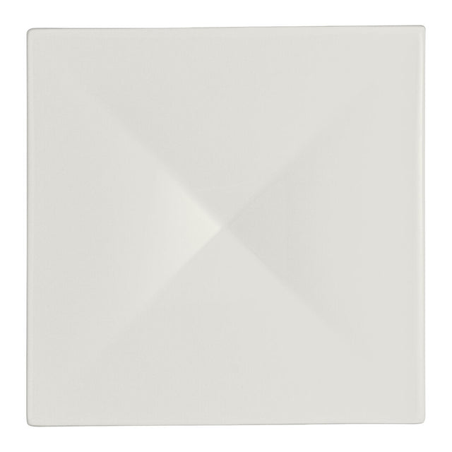 White Album Square Elevation w/ Indent 16.2 x 16.2 x 1.9cm (6 3/8 x 6 3/8 x 3/4")