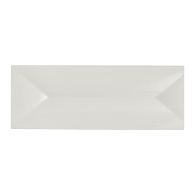 White Album Rectangular Tray w/ Indent 28.5 x 10cm (11 1/8 x 3 7/8")