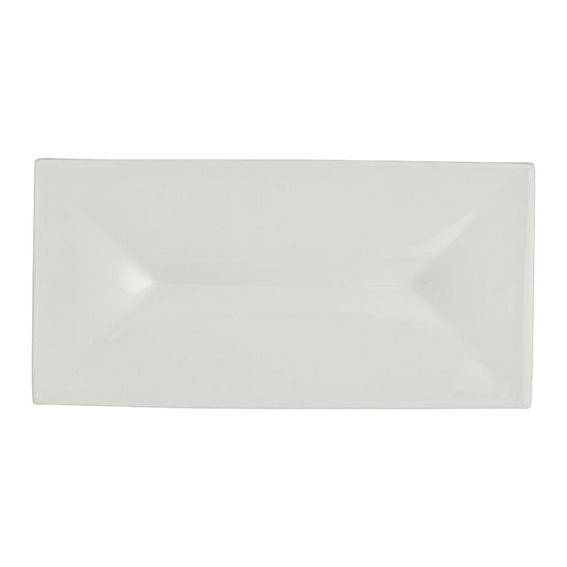 White Album Rectangular Tray w/ Indent 23.8 x 11.75 x 1.9cm (9 3/8 x 4 5/8 x 3/4")