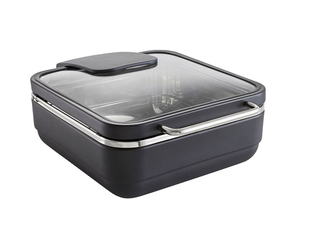 Excellent Black & Silver GN 2/3 Induction Chafer 37 x 49 x 19cm (14 1/2 x 19 2/5 x 7 1/2")