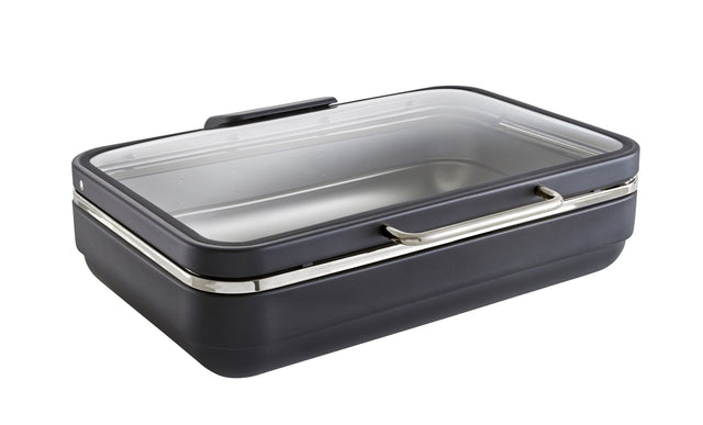 Excellent Black & Stainless Steel GN 1/1 Induction Chafer 58 x 47 x 19cm (22 4/5 x 18 1/2 x 7 1/2")