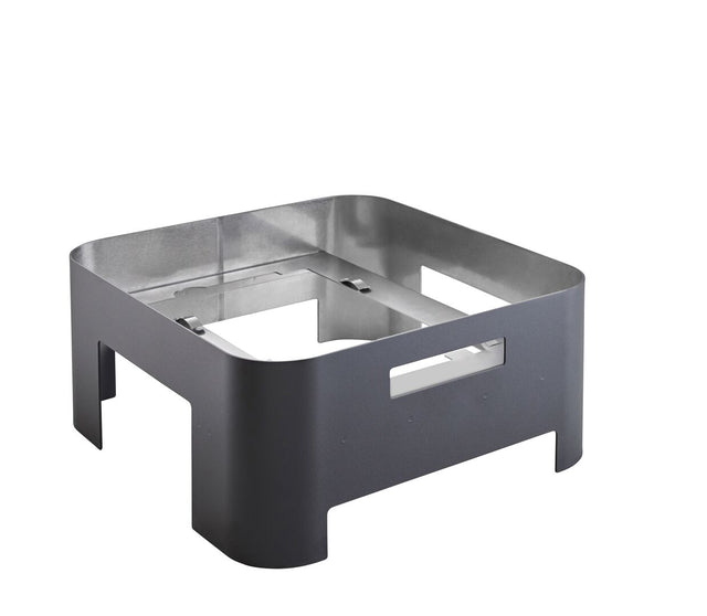 Excellent Black GN 2/3 Induction Chafer Stand 37 x 40 x 17cm (14 1/2 x 15 3/4 x 6 2/3")