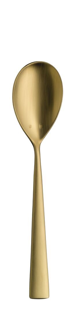 Accent PVD Gold Brushed Dessert Spoon 18cm (7")