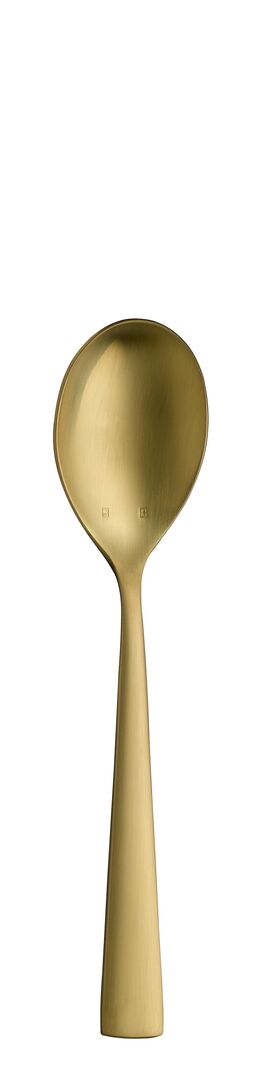 Accent PVD Gold Brushed Soup Spoon 17.6cm (7")