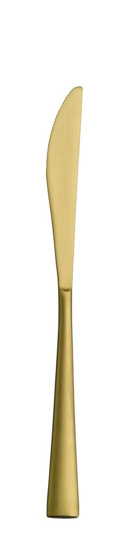 Accent PVD Gold Brushed Dessert Knife 22cm (8 2/3")