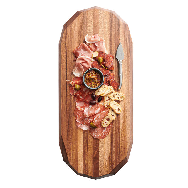 Creations Wood Oval Faceted Acacia Board 71.1 x 30.5 x 5cm (28 x 12 x 2")