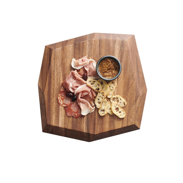 Creations Wood Square Faceted Acacia Board 38.1cm x 5cm (15 x 2")