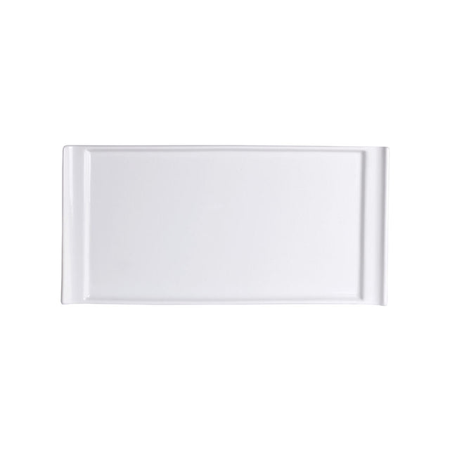 Cafe Porcelain Rectangle Tray Handled 20 x 10cm (7 7/8 x 3 7/8") 36