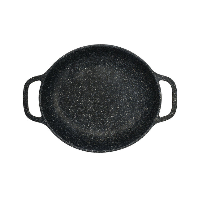 Black Oval Handled Casserole 26.7 x 18.7 x 4.5cm 85.8cl (10 1/2 x 7 3/8 x 1 3/4" 29oz)