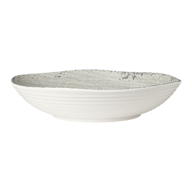 Pompeii Stone Large Shallow Round Bowl 35.9 x 6.7cm 4.5ltr (14 1/7 x 2 2/3" 4 3/4qrt)